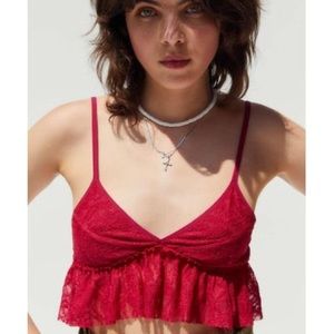 NWOT | Out From Under x Urban Outfitters | Frenchie Lace Bra Crop Top | Size M